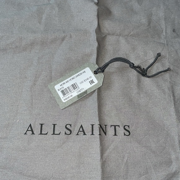 All Saints Mori MD hobo black suede - Picture 9 of 13